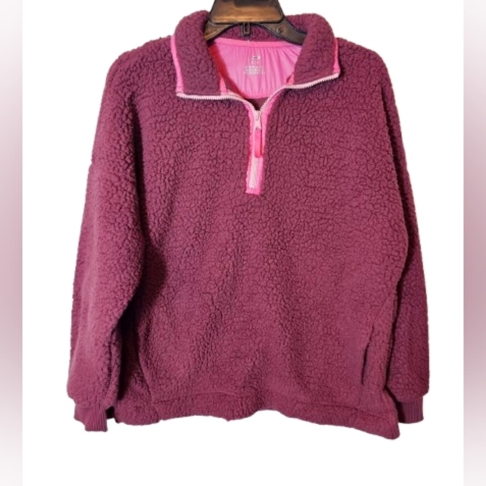 aerie Women's Pink Sherpa Fleece Jacket Size Small / Petite